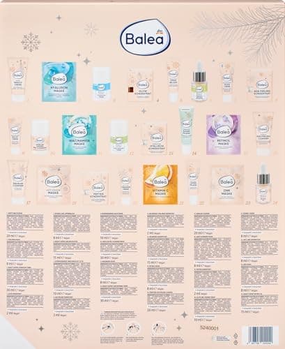 Balea Adventskalender Gesichtskrankheiten - Fürchten Sie sich noch vor Feuchtigkeit oder Schichtungen?
| Balea Adventsk