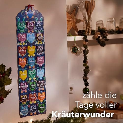 Pukka Bio Tee Geschenkset Wohlfühlkalender 2025 12 Tee Varianten EU Organic Soil Association