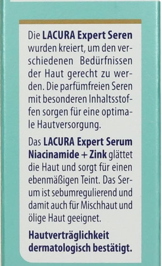 Lacura Skin Expert Serum Niacinamide+Zink für reife Haut im Abendroutine
| Lacura Skin Expert Serum Niacinamide+Zink fü