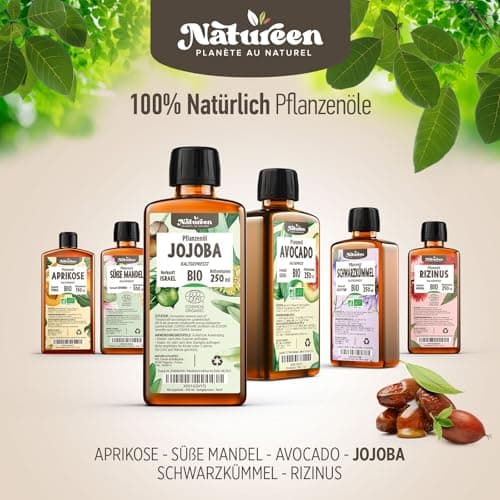 Jojobaöl Bio - Rein, Natürlich & Kaltgepresst, Vegani für Haare und Nägel