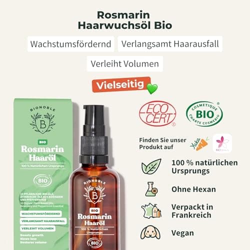 BIONOBLE Jojobaöl Bio Kaltgepresst für Sehnenpflege und Pickelregulation - Haare, Gesicht, Körper, Nägel - Hexanfrei, V