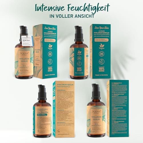 BIO Retinol Serum Hochdosiert für Faltenvernunfuss Gegen Falten mit Retinal + 7 Power Wirkstoffe