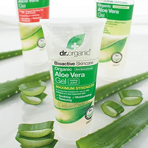 Dr Organic Aloe Vera Gel mit Gurke, für alle Hauttypen, naturlich & vegan, 200ml