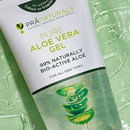 PraNaturals Aloe Vera Gel 200ml, natürliche Beruhigungs- und Nahrungs-Eigenschaften für das gesamte Familienmitglied wäh