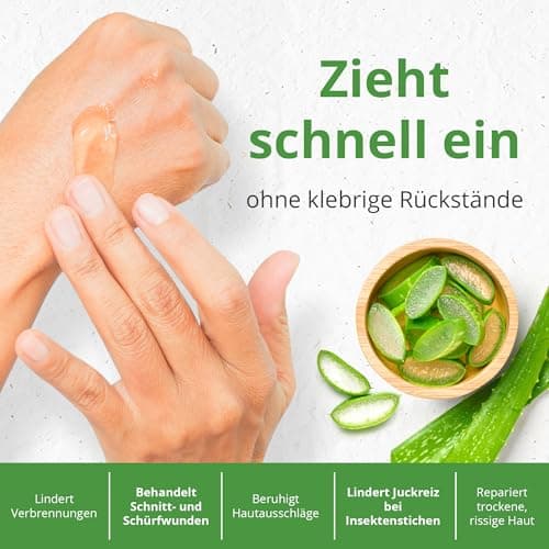 Aloe Vera Gel 99% Bio - 355 ml | ÖKO-TEST Sehr Gut | 100% Natur & Ohne Duftstoffe - Veganer Formel OHNE XANTHAN - aus EC