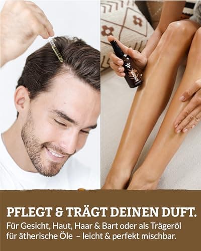 Heldengrün® BIO Jojobaöl - Sanftes Gesichtsöl & Haarepflege - Kosmetik für Gesicht, Haut & Haare COSMOS Organic von Ecoc