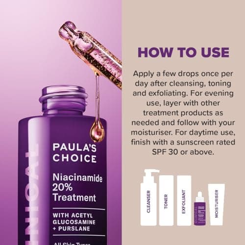 Paula's Choice CLINICAL Niacinamide 20%Treatment - Minimiert Poren & Pigmentflecken - für Alle Hauttypen - 20 ml  
Paula