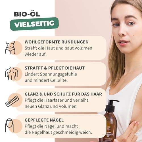 BIONOBLE Jojobaöl Bio Kaltgepresst für Sehnenpflege und Pickelregulation - Haare, Gesicht, Körper, Nägel - Hexanfrei, V