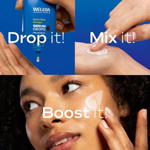 WELEDA Bio Sunkissed Bronzing Serum Drops naturkosmétique Feuchtigkeitsbooster Drops mit Yuzu - Vegan, 30ml für glatte,