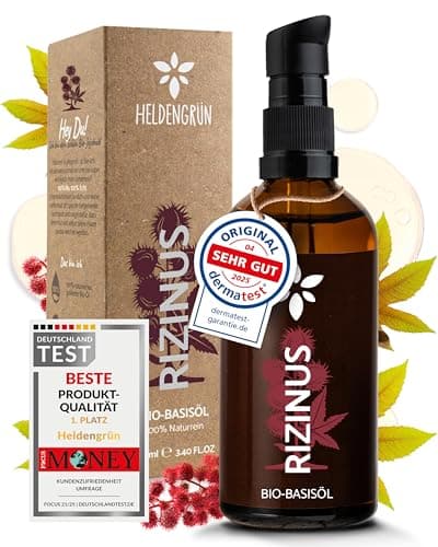 Heldengrün® BIO Jojobaöl - Sanftes Gesichtsöl & Haarepflege - Kosmetik für Gesicht, Haut & Haare COSMOS Organic von Ecoc