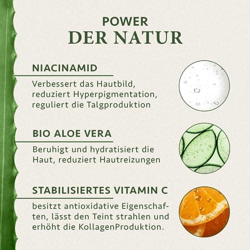 Satin Naturel Niacinamide Serum 100ml - Vegan - Gegen Überschüssiges Öl und Rötungen - Beseitigt Hautunreinheiten - Vita