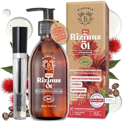 BIONOBLE Jojobaöl Bio Kaltgepresst für Sehnenpflege und Pickelregulation - Haare, Gesicht, Körper, Nägel - Hexanfrei, V