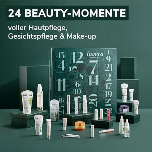 Lavera Adventskalender 2025 – Beauty Adventskalender für Frauen mit Naturkosmetik – 24 Überraschungen für Hautpflege, Ge
