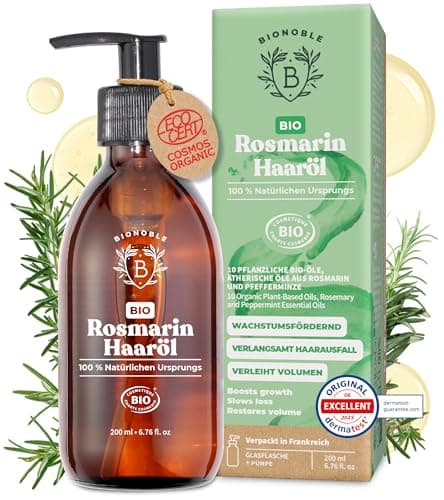 BIONOBLE Jojobaöl Bio Kaltgepresst für Sehnenpflege und Pickelregulation - Haare, Gesicht, Körper, Nägel - Hexanfrei, V