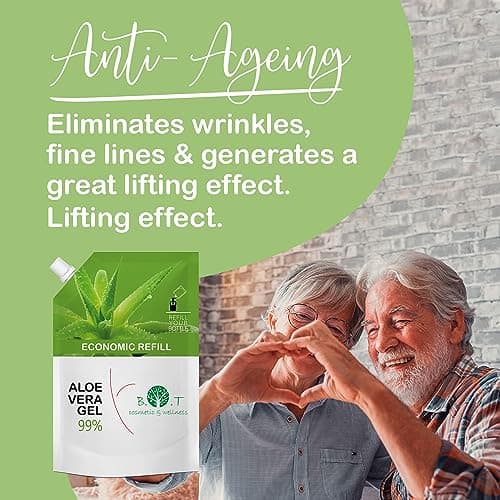 100% Reines Aloe Vera Gel für Gesicht und Körper - Feuchtigkeitscreme direkt aus Lanzarote Spanien - Trockene Haut leic