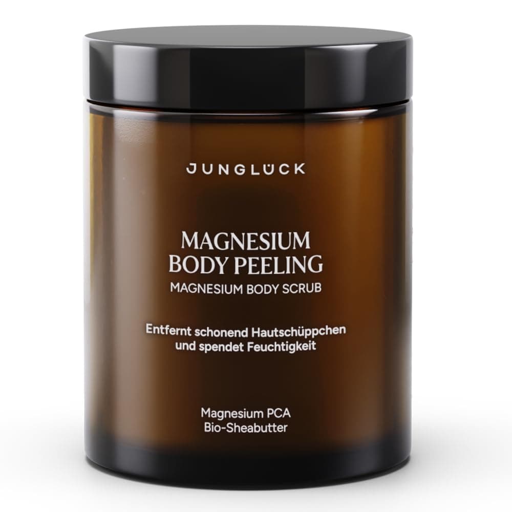 JUNGLÜCK Magnesium Body Peeling - Vegan für glattere Haut
| JUNGLÜCK Körperpeeling mit Zucker- und Magnesiumkristallen