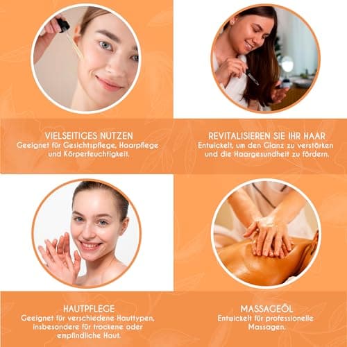 Kanzy Bio-Kalte-Druck-Jojobaöl 100% Reines Gold 120ml Gesichts- und Körperöl, Vegan & Hexanfrei, Anti-Falten, NATURALLY