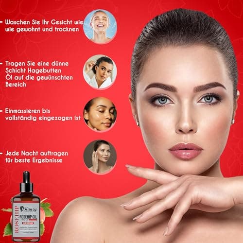 Kanzy Bio-Kalte-Druck-Jojobaöl 100% Reines Gold 120ml Gesichts- und Körperöl, Vegan & Hexanfrei, Anti-Falten, NATURALLY