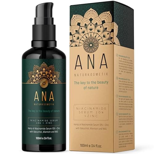 NIACINAMIDE SERUM 10% - Vegan & Bio - ANA Naturkosmetik - Bekommt überflüssiges Öl und Rötungen unter Kontrolle - Verkle
