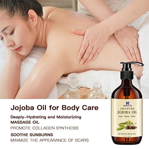 Jojobaöl Bio 1L - Hautpflege-Öl für Gesicht, Körper, Haare und Bart - 100% Rein und NatürlicheÖlös für natürliche Haut-