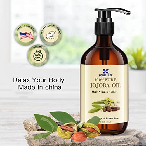 Jojobaöl Bio 1L - Hautpflege-Öl für Gesicht, Körper, Haare und Bart - 100% Rein und NatürlicheÖlös für natürliche Haut-