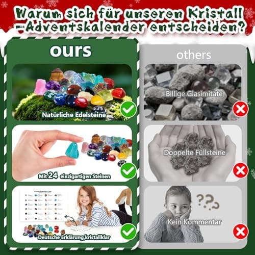 Kinder Adventskalender 2025 24 Tage Weihnachts Countdown Kalender für Mädchen und Jungen
| 24 Kristalle Adventskalender