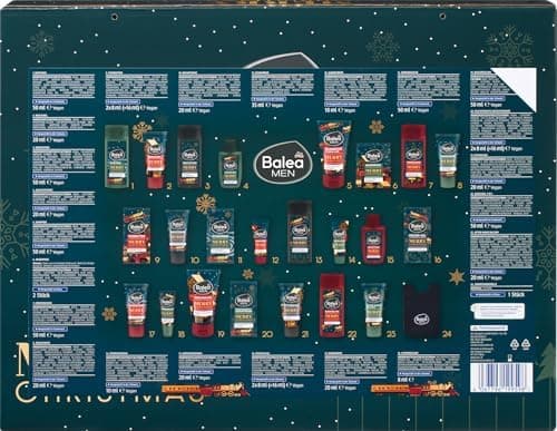 Balea Man Adventskalender MERRY CHRISTMAS 2025 - Für Erwachsene
| Balea Man Adventskalender MERRY CHRISTMAS 2025 - Mit