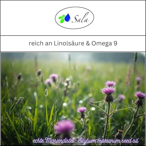 Sala Jojobaöl kaltgepresst BIO für Baby & Kind in Glasflasche 1 L EU Organic
