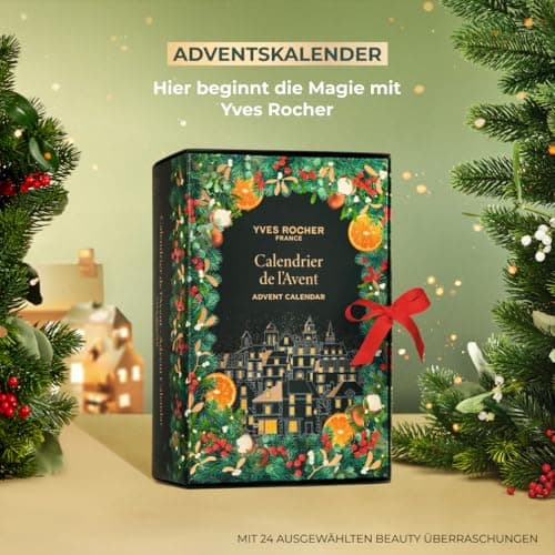 Yves Rocher Kosmetik Adventskalender - Geschenk mit 24 Überraschungen - Gesichtspflege & Make-Up - Frauen - Limitierte A