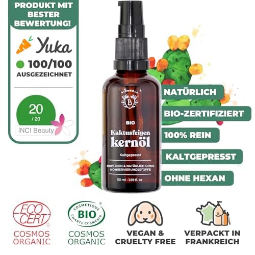 BIONOBLE Jojobaöl Bio Kaltgepresst für Sehnenpflege und Pickelregulation - Haare, Gesicht, Körper, Nägel - Hexanfrei, V