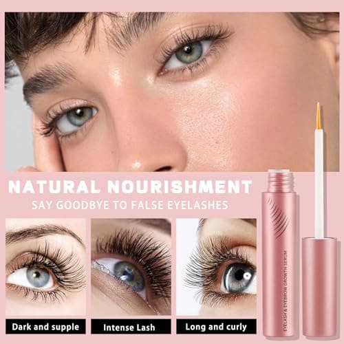Naturliches Wimpernserum für schnelles Wachstum - Stärkt & Pflegt Wimpern - Für längere, vollere Wimpern - 02 4ml
