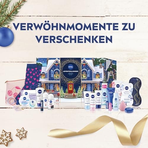 NIVEA Adventskalender 2025 - 24 Türchen mit verwöhnenden NIVEA Pflegeprodukten für die Adventszeit
| NIVEA Adventskalen