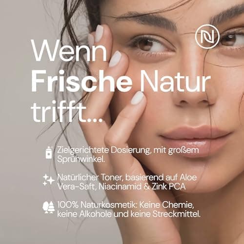 Zink Gesichtswasser Hydrolat: Spray-Toner für Alle Hauttypen mit 4% Niacinamid, 1% Zink PCA und BIO Aloe Vera (1 x 100ml