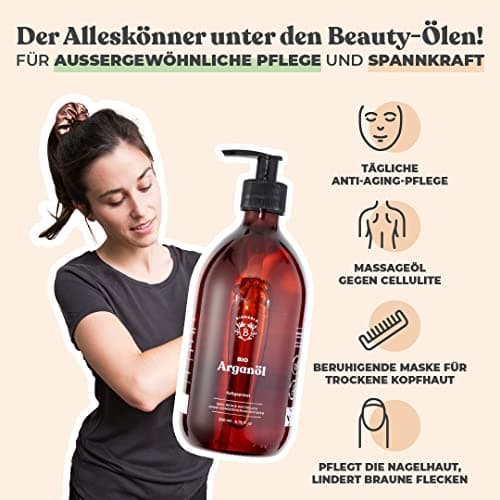 BIONOBLE Jojobaöl Bio Kaltgepresst für Sehnenpflege und Pickelregulation - Haare, Gesicht, Körper, Nägel - Hexanfrei, V