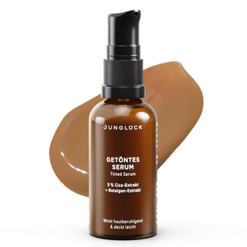 JUNGLÜCK Getöntes Gesichtserzeug für natürlichen No-Make-Up Look - Hyaluronsäure enthaltend - Basis für gleichmäßigen Te