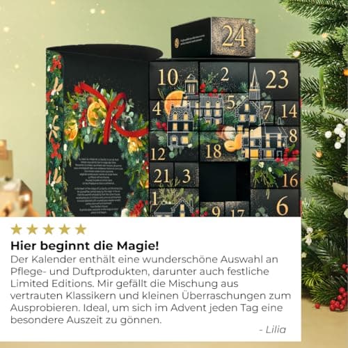 Yves Rocher Kosmetik Adventskalender - Geschenk mit 24 Überraschungen - Gesichtspflege & Make-Up - Frauen - Limitierte A