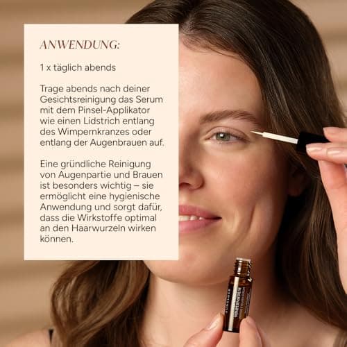 JUNGLÜCK Peptide Wimpernserum Ohne Hormone - Vegan | Für lange und dichte Wimpern | Wachstumserum mit 5-fach Wirkkomplex