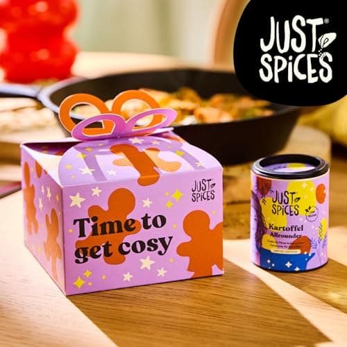 Just Spices Medium Gewürz Adventskalender 2025 - 24 leckere Gewürzmixe und Rezepte, 20 Gewürztütchen und 4 Dosen in Orig