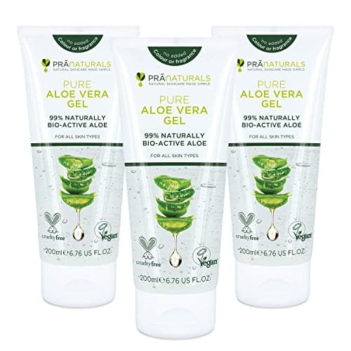 PraNaturals Aloe Vera Gel 200ml, naturlich beruhigend und nahrhaft für Familie im Haushalt mit-highlightierten-Virtualit