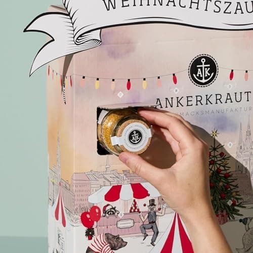 Ankerkraut "der Lütte" Adventskalender 2025 für Frauen, Männer und die ganze Familie, 24 Türchen zum Öffnen, Gewürze-Ide