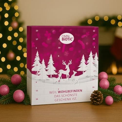 OMNi BiOTiC Adventskalender 2025 | Mikrobiom Adventkalender für Gesundheit | Perfekt zum Verschenken und Selbstgeschenke