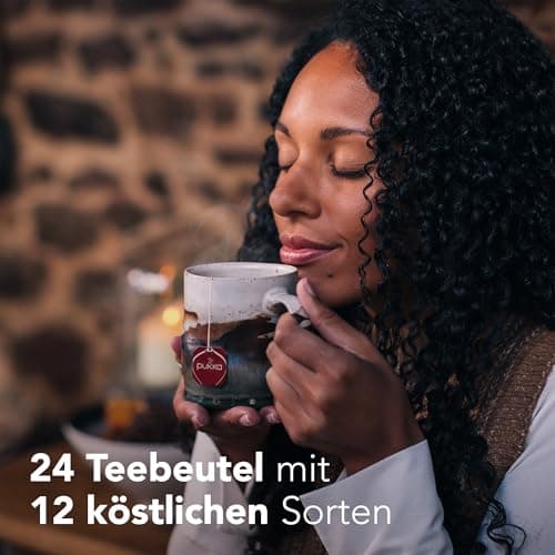 Pukka Bio Tee Geschenkset Wohlfühlkalender 2025 12 Tee Varianten EU Organic Soil Association