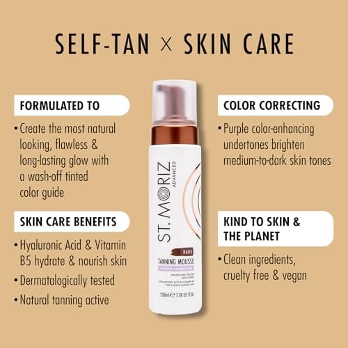 ST. MORITZ Selbstbräuner Face Mist - Für ein sanftes Bronzieren des Gesichts, ideal für tägliche Verwendung - Mit Pflanz