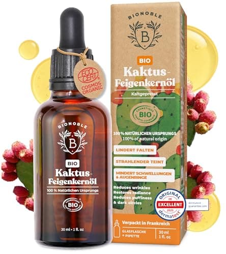 BIONOBLE Jojobaöl Bio Kaltgepresst für Sehnenpflege und Pickelregulation - Haare, Gesicht, Körper, Nägel - Hexanfrei, V