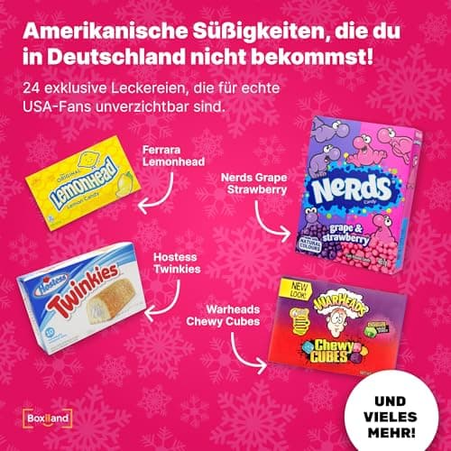 UMBRELLA® Retro Vintage Adventskalender 24x Süßigkeiten – Erinnerungen aus den 80ern, 90ern & 2000ern – Perfekt zum Nasc