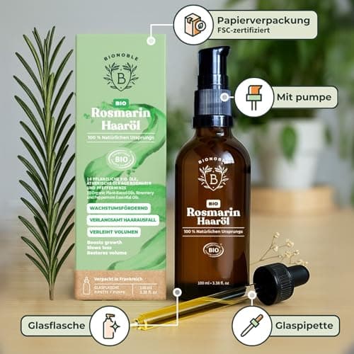 BIONOBLE Jojobaöl Bio Kaltgepresst für Sehnenpflege und Pickelregulation - Haare, Gesicht, Körper, Nägel - Hexanfrei, V