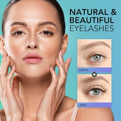 Natürliches Hormonfreies Wimpernserum Lash Serum 5ML für Längere Wimpern und Schnelleres Wachstum Vegan