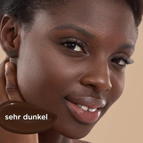 JUNGLÜCK Getöntes Gesichtsserum Vegan mit Hyaluronsäure - Gesichtspflege für ein natürliches No-Makeup-Look - Hell
