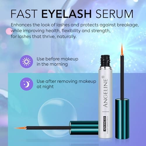 Natürliches Hormonfreies Wimpernserum Lash Serum 5ML für Längere Wimpern und Schnelleres Wachstum Vegan