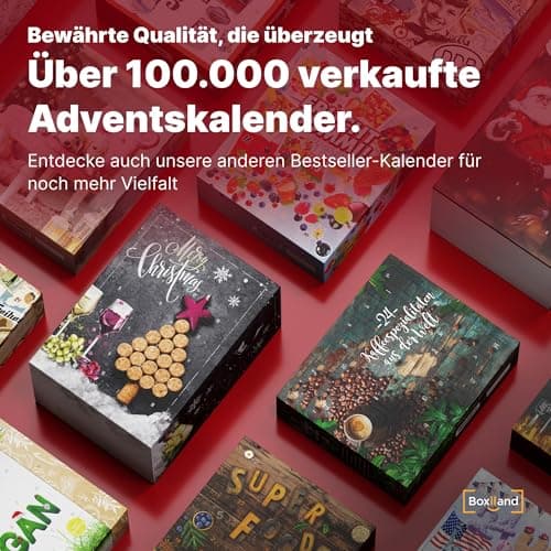 UMBRELLA® Retro Vintage Adventskalender 24x Süßigkeiten – Erinnerungen aus den 80ern, 90ern & 2000ern – Perfekt zum Nasc
